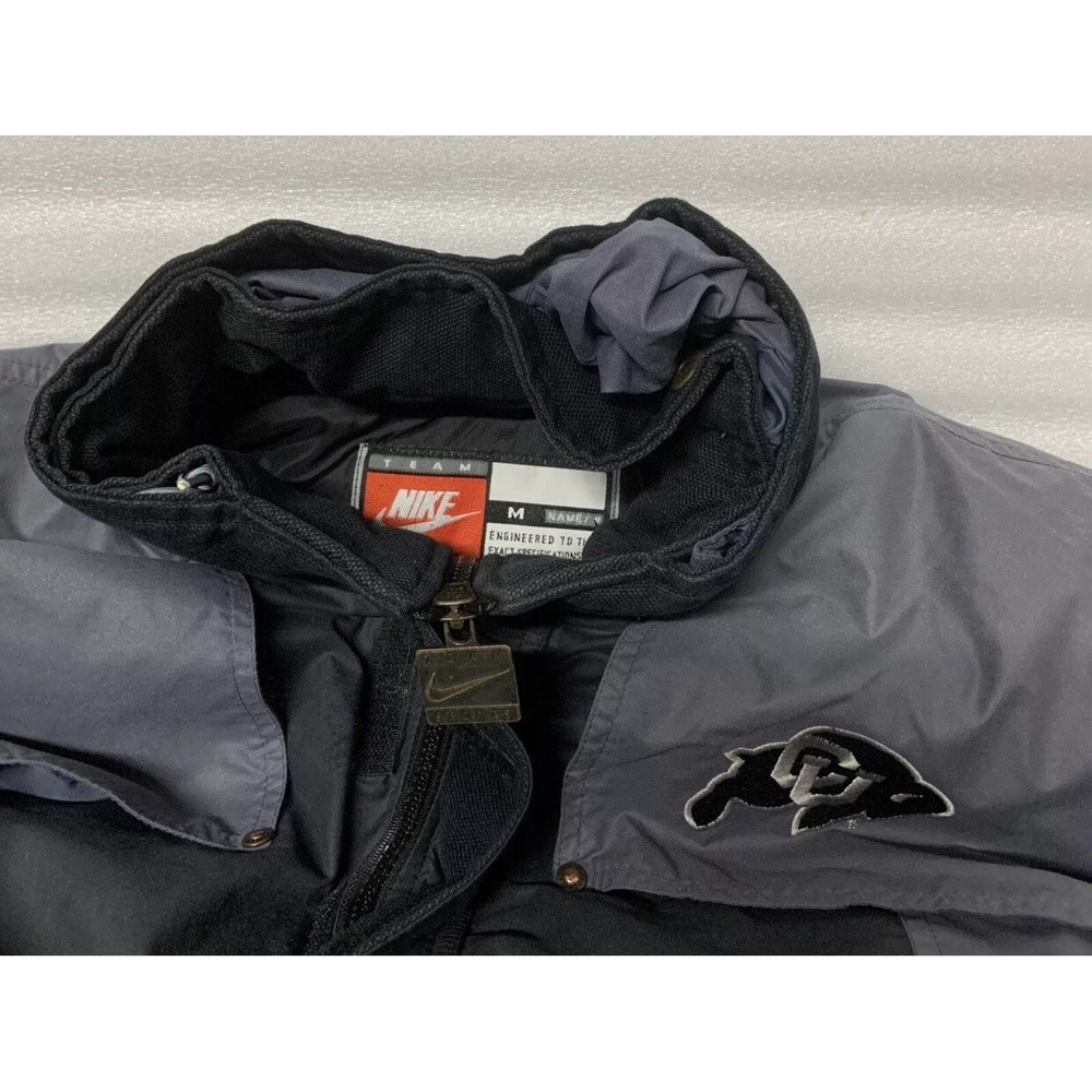 Vintage 90's Team Nike Colorado Buffaloes University Puffer Jacket Men's MEDIUM - Picture 8 of 12